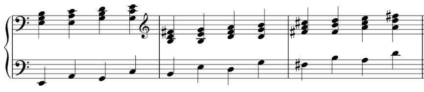 C5-IR repeating down a diatonic 2 nd Notice that diminished triads do not double the third when part of a sequence.