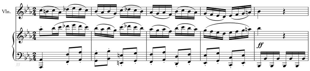 This means adding passing tones, neighboring tones, arpeggios, accidentals, and often slowing down the harmonic rhythm. Mozart, Piano Concerto No. 9, K.271 - Mov. 3 m.