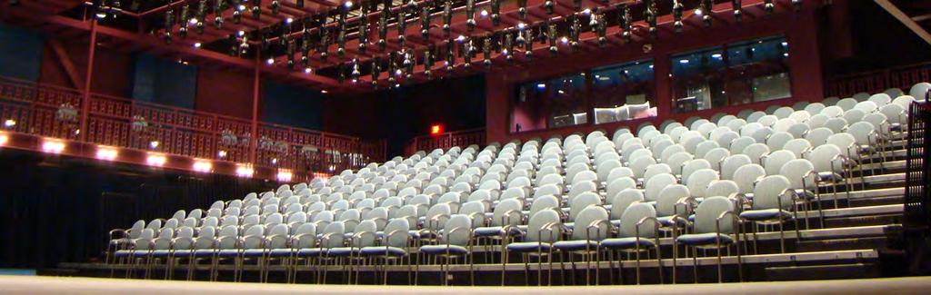 GREGORYFAMILYTHEATER Gregory Family Theater technical specs THEATER SEATING Maximum Capacity: Total Dining Setup: 240 (standard) 350 (maximum with Balcony
