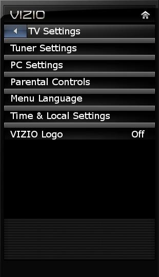 5 From the TV Settings Menu, you can: Adjust the tuner settings Adjust the TV settings for use with a PC Set up the parental controls Change the on-screen menu language Change the TV s date and time
