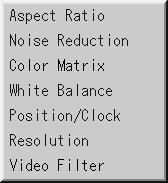 Image Options Gaa Correction Use the or button to choose "Normal" when in a lighted room and "Natural 1&2" when in a darkened room.