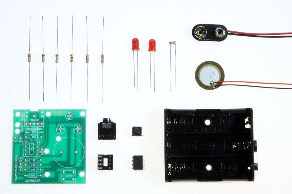 1.0 Kit Contents 3 R1,R2,R6 RES-10K 10k resistor (brown black orange gold) 1 R3 RES-22K 22k resistor (red red orange gold) 2 R4,R5 RES-330 330R resistor (orange orange brown gold) 1 LK1 wire link