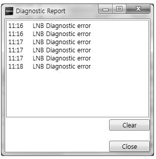 Intellian Satellite TV Antenna Systems 8 Diagnostic Error Report The square button next to the Diagnostic