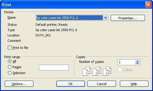 Printing Printing OpenOffice.org Calc offers a powerful and highly configurable printing system. You can select many different details to print or not to print.