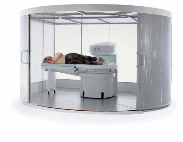 Ease of Installation E-scan XQ, the first open dedicated system, has been developed as in "office MRI", which means that it can be 5 Gauss easily installed in any hospital or private practice.
