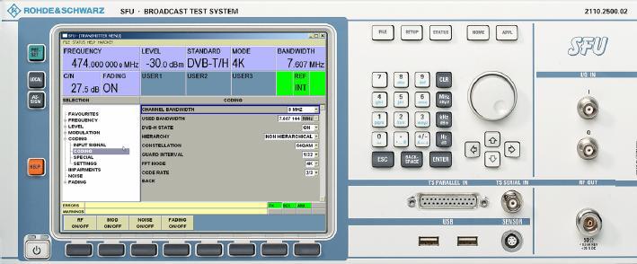 Products: R&S SFU Broadcast Test System, R&S SFE Broadcast Tester, R&S SFE100 Test Transmitter Converting MediaFLO Waveform Files