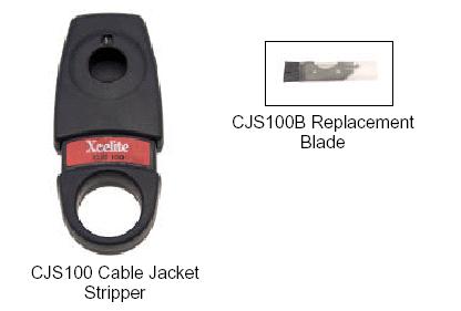 PRODUCT BULLETIN: Xcelite CJS100 Cable Jacket Stripper The CJS100 is a precision stripping tool for removing the jacket from telephone, data, signal, audiovisual, and instrumentation copper and fiber