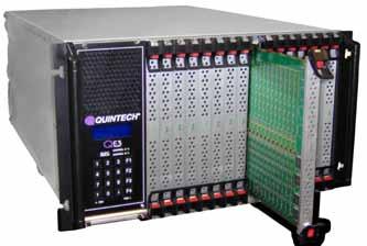 QE3 Quintech Electronics Third Generation 64 x 64 RF Matrix Routing Switch The QE3 features a compact 64 x 64 RF matrix in 6 RU.