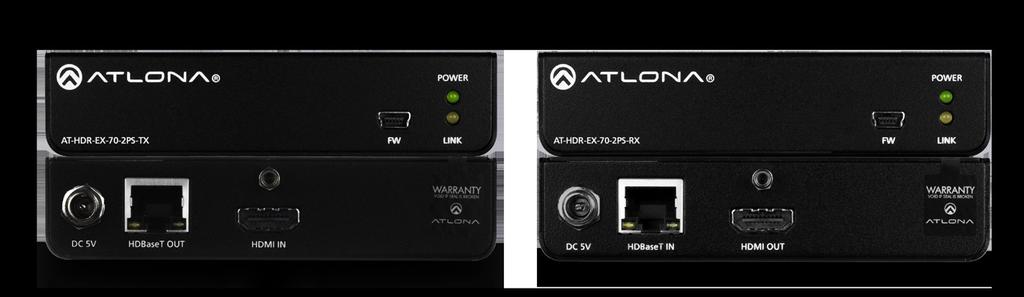 4K HDR HDMI Over TX/RX Kit The Atlona is an transmitter/receiver kit for high dynamic range (HDR) formats. The kit is HDCP 2.