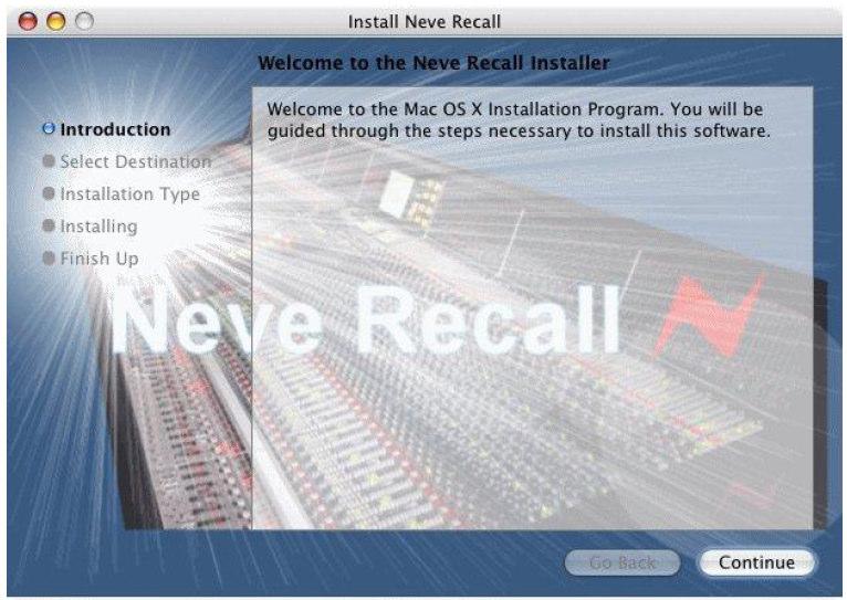 Installation for Mac Insert the CD containing the