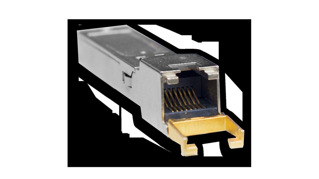 SFP module is included.