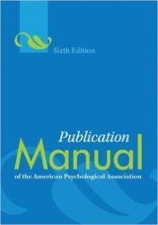 APA style is dictated by the print book Publication Manual of the American Psychological Association, 6 th edition.