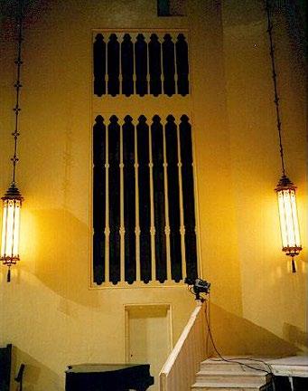 ) Because of ongoing construction needed to reinstall the choir loft and