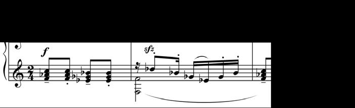 97 Example 6.47. Villa-Lobos, Mômoprecóce, finale, mm. 49-51, piano.