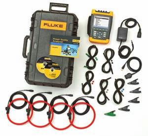 case with rollers Fluke Power Log and FlukeView 40 A/400 A clamp (4) rugged hard case FlukeView *Optional functionality can be added with upgrade kit.