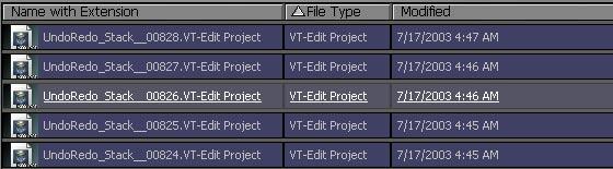 The Undo and Redo buttons in VT-Edit make editing a lot simpler because they allow you to rectify your mistakes; and more importantly, you can experiment with your project.
