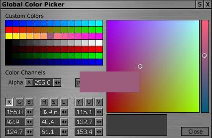 Alpha Channel The Alpha, or A, option lets you apply transparency to a color. Alpha values range between 0 and 255, where 0 is completely transparent and 255 is completely opaque.
