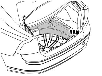 Steps 1 27 apply to the S40 1 Steps 1 27 apply to the S40 Turn the ignition switch to position 0. Remove the cargo compartment carpet.