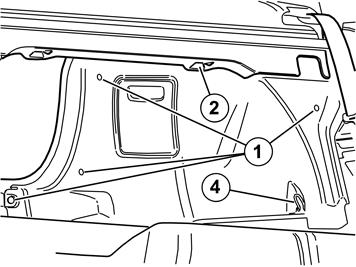 6A Illustrations A and B Removing the side panels: Remove the five clips (1, illustrations A and B) holding the lefthand side panel in the bodywork.