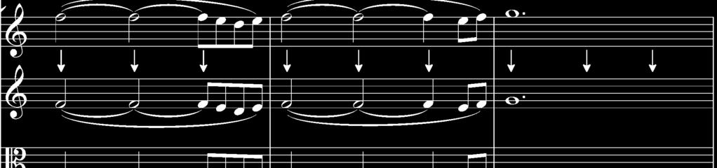 Polyrhythm is apparent, both horizontally (in the harpsichord score, each bar is different from the other two), and vertically (harpsichord vs orchestra).