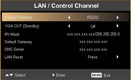 24 LAN / Control Channel Administrator Password The "Administrator Password" can be used in both the "Enter Administrator Password" and "Enter Password" dialog boxes.