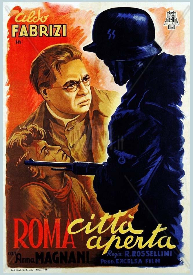 Rome Open City 1946 - Directed by Roberto Rossellini Plot Rome, 1944. Giorgio Manfredi, one of the leaders of the Resistance is tracked down by the Nazis.
