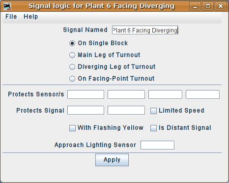 Signal Logic This automatically brings up the SSL edit window for the