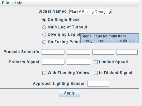 Signal Logic This automatically brings up the SSL edit window for the selected signal head. First select the proper mode for this signal head.