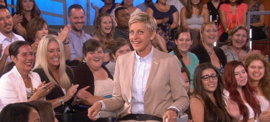The atmosphere of the show Ellen has a very welcoming attitude towards the audience and all of her fans, which creates a very open environment for everyone.