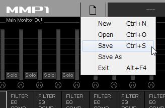 Buttons do not need to be created in the same place as that shown in the image below. 5-1-5. Saving and applying settings 20. Now save the settings you have configured.