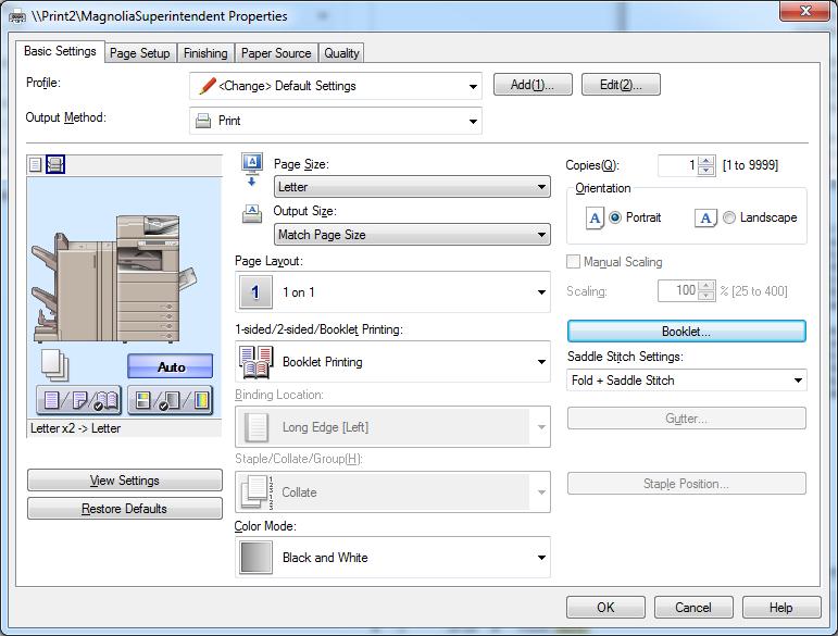 Printing Booklets Printing booklets, either 5 ½ x 8 ½, 8 ½ by 7, or 81/2 x 11, has never been easier.