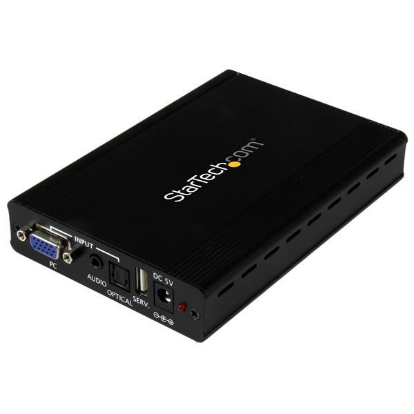 VGA to HDMI Scaler - 1920x1200 Product ID: VGA2HDPRO2 This VGA to HDMI converter and scaler lets you connect your analog VGA video signal to a digital HDMI display.