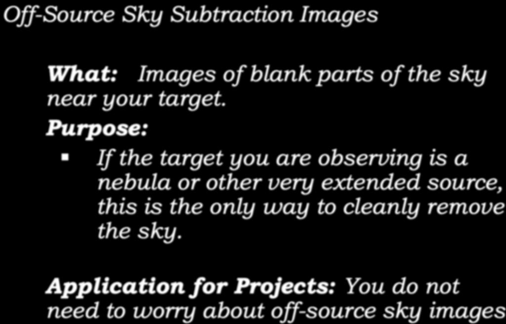 Calibration: Sky Subtraction