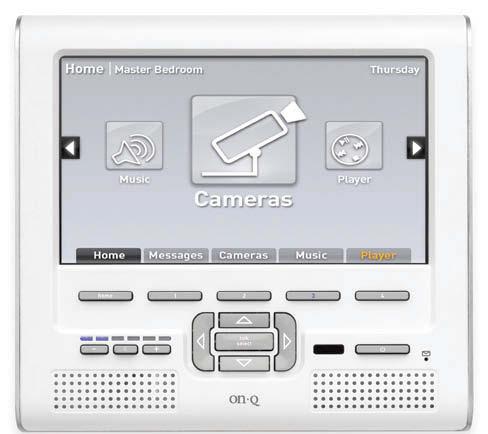 two cameras Utilizing a network connection allows web set-up of the system and software updates 2 speakers provide high-quality sound, specially formatted for intercom usage