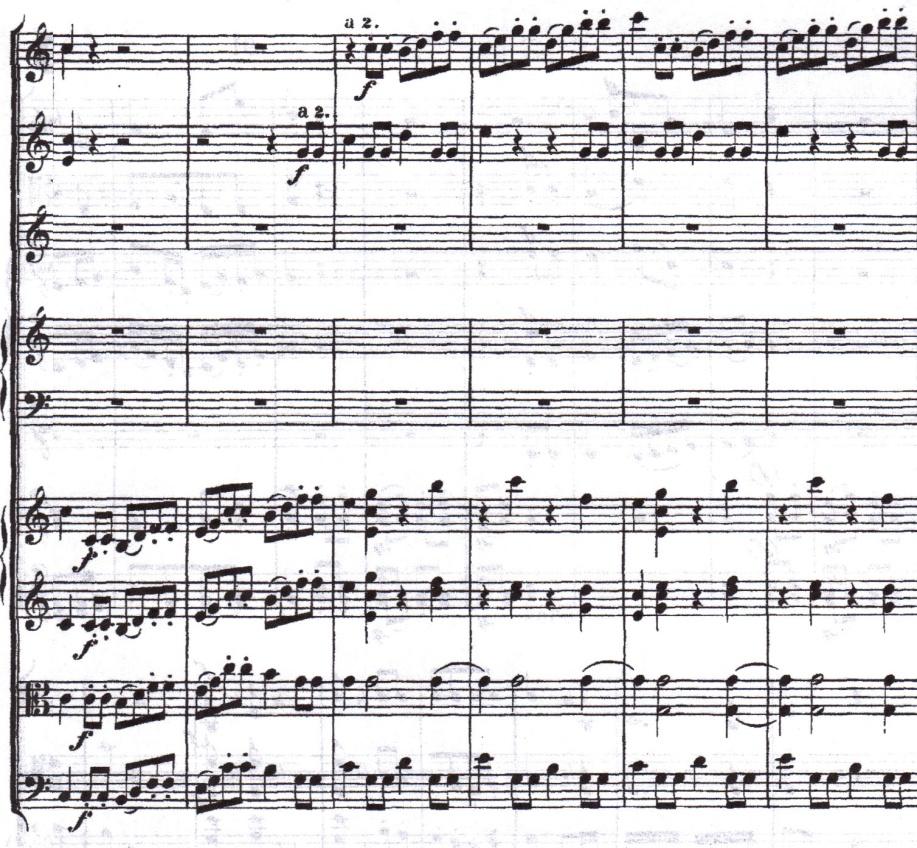 43 was heard in the opening refrain, with the difference being a simple embellished arpeggiated figure added in the harp, as well as the music now being in the dominant key.