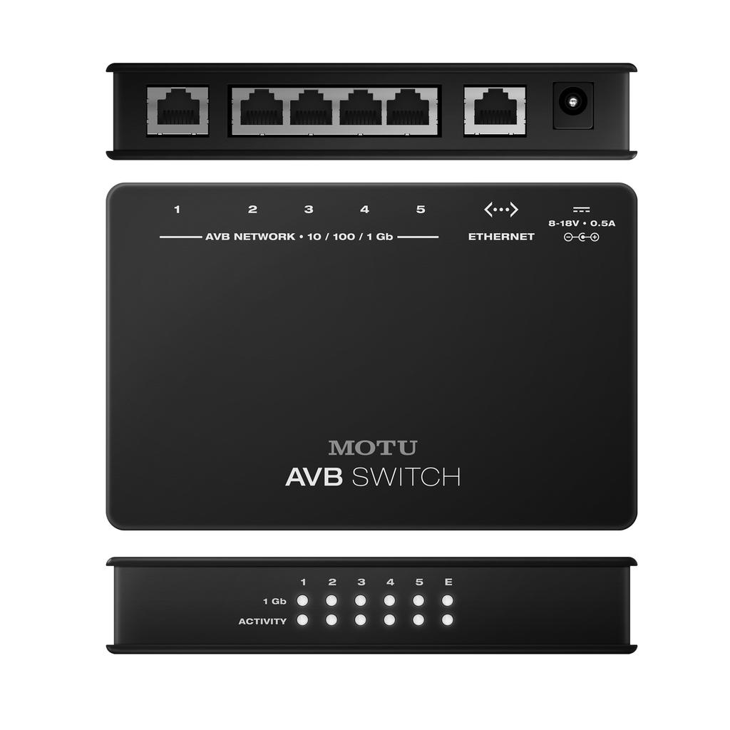 MOTU AVB Switch 1 2 3 1.