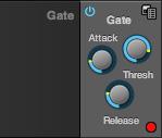 GATE All input channel strips provide a Gate module. Enabling EQ Each band has an enable/disable button (Figure 8-3), allowing you to enable as few or as many bands as needed for the channel strip.