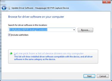 computer for driver software g) Click on Let me