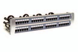 CommScope s new panel platform, Evolve, is an intelligent/intelligent-ready modular panel system designed to accommodate unshielded multi-connector modules, individual shielded information outlets,