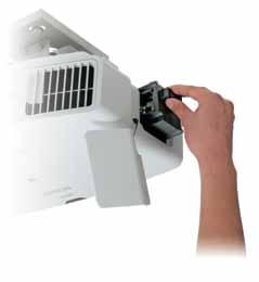 Projector control is used in the room in which the projector is located, taking the place of the remote control for some basic commands, including power on and off, volume control, source changes and