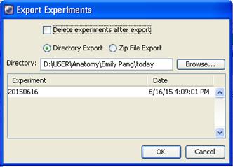 click Export OK. c.