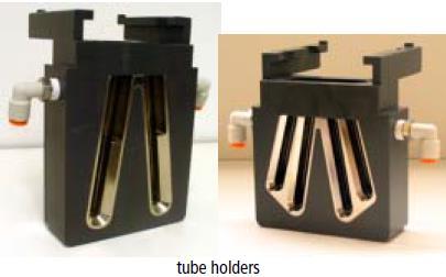 5. Sample Collecting Tube(s) Alignment (FOR SORTING) a. For sorting, lift up the lid and insert the mock tubes into appropriate collection device. Holders are available for 1.