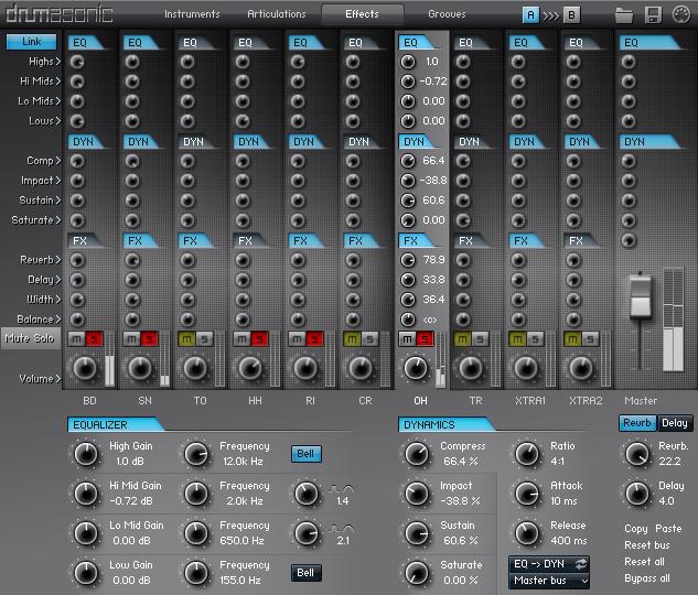 6 Effects Page drumasonic User