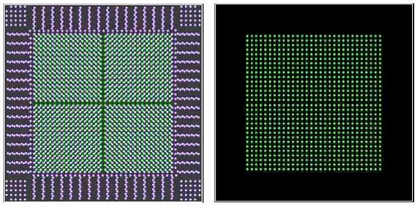 uvia Fanout Via Grids The advantage of channeled Fanouts With good fanout patterns, you can effectively reduce the size of a large BGA