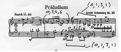 Looking again at the opening, and now working with an assumption of two superimposed rows, probably P4 and P10, it certainly appears that the Gb Eb Ab D in the soprano of the 2nd measure would be the