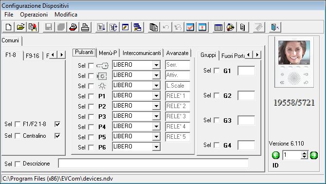 Fig. 80 After activating the icons in "P menu" (figure 80), the indications referring to the activated functions will appear in the "Buttons menu" (figure