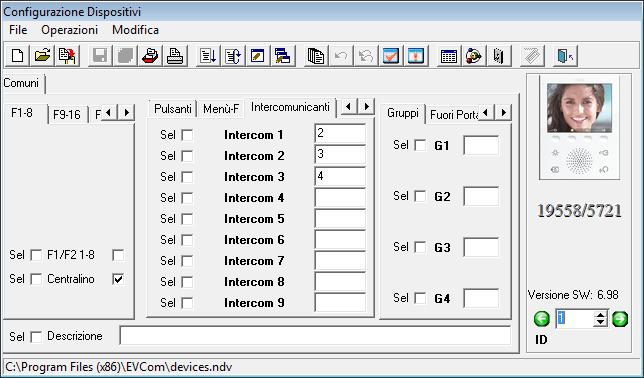 Intercom calls The monitor can be programmed with a list of 9 intercom calls. A tenth is added automatically if the porter switchboard Art.