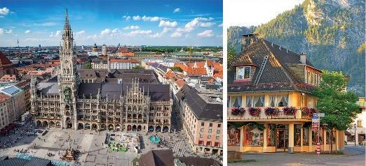 Day 4: Wednesday, September 16, 2020 Oberammergau - Munich - Passau - Board Cruise Ship Journey to Munich for a fascinating city tour that highlights Olympic Park, the worldfamous Glockenspiel* and