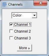 Channel Tools This tool allows you to change the way the image is