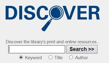 2. Find an e-book using Discover 2.1 Access and Search Discover Discover is LJMU s search tool that allows you to search multiple resources in one go.